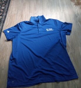 Adidas Blue Color Mens Polo Shirt Size 2XL Health System Services NWOT Casual